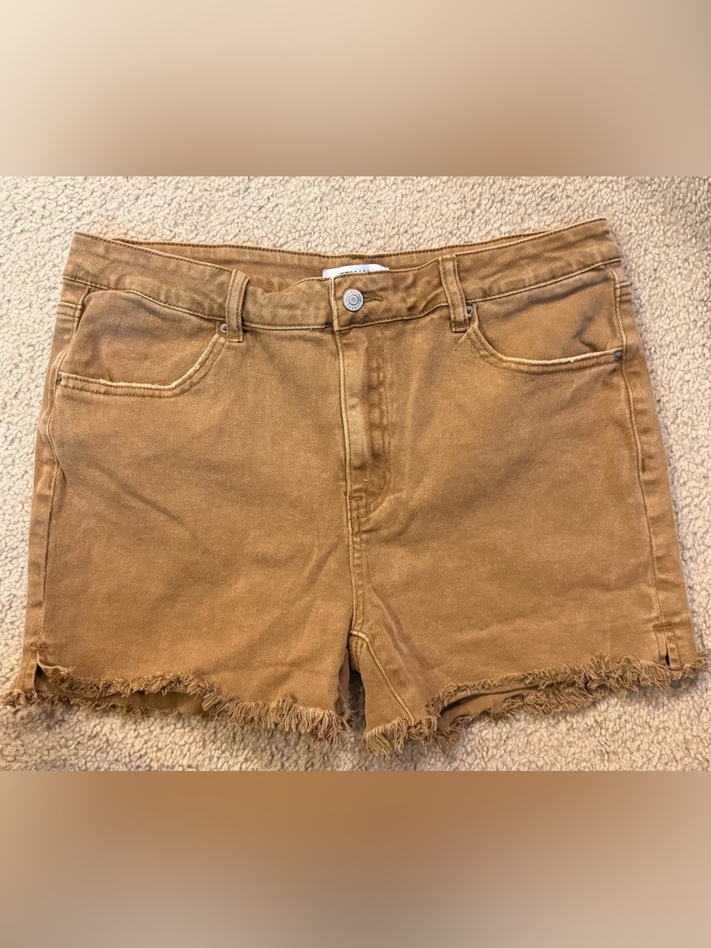 Zenana Outfitters Frayed Hem Jean Shorts